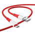 Hoco x70 - ferry charging and data transmittion cable (2.4a -1m), usb-a to micro-usb plug compatible with samsung huawei xiaomi oppo - red