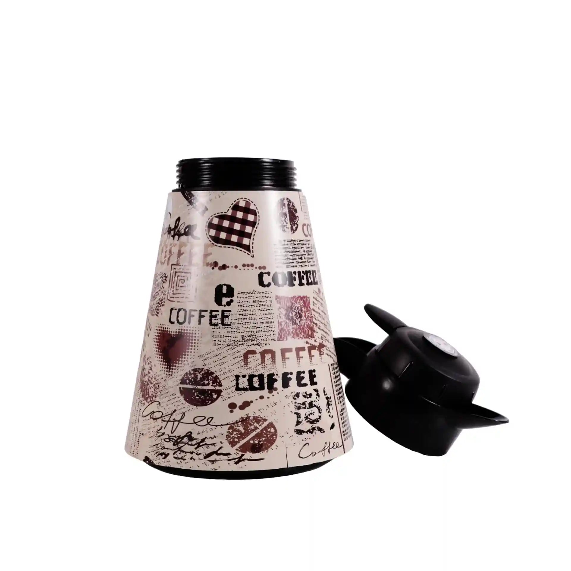 ترمس هرِفين المخروطي – سعة 1.2 لتر، استانلس ستيل، لون أوف وايت، صناعة تركية – Safqqa Egypt