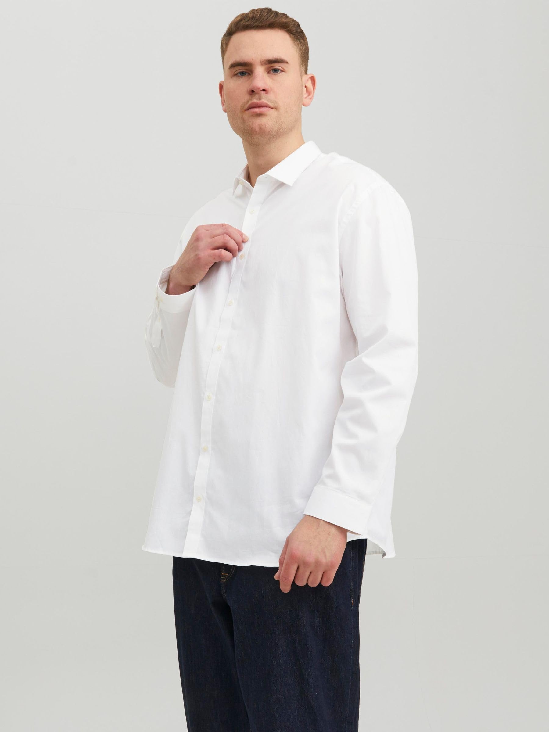 Jack & Jones Men’s Stylish Blacardiff Long-Sleeve Shirt