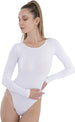 Carina Women's Round Neck Long Sleeve Bodysuit with Snap Closure - Safqqa Egypt