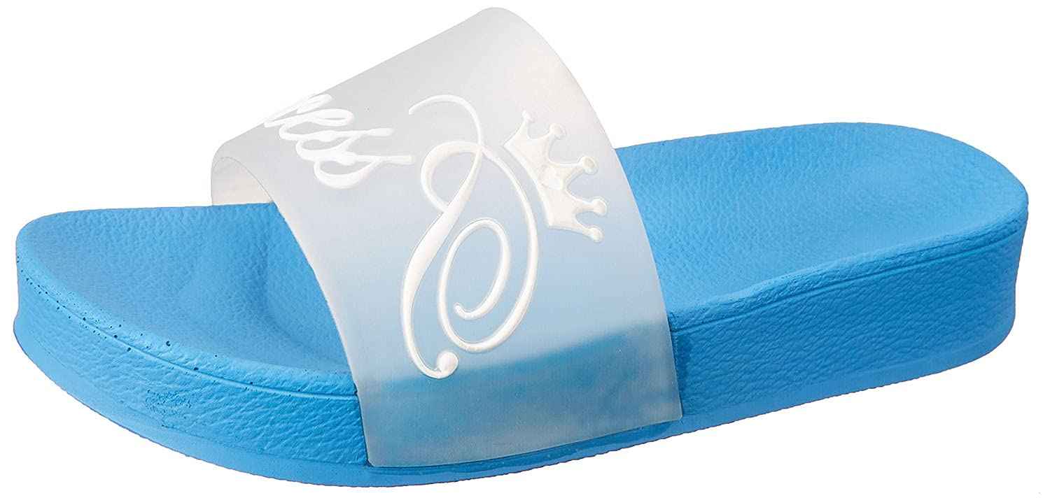 Embossed Princess Letter Print Contrast Sole Slides for Women - Safqqa Egypt