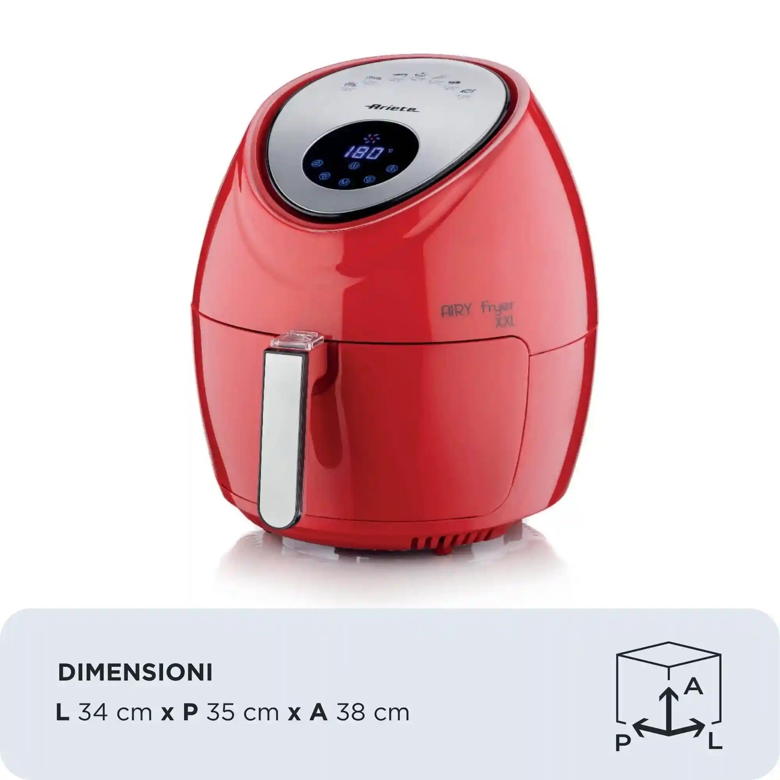 Ariete 4618 XXL Air Fryer – 5.5L, 1800W, Oil-Free (by DeLonghi Group)