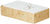 Caspari " Signature Gold Initial K Paper Linen Guest Towels, White Pearl, Pack of 24