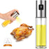 Versatile 100ml Glass Olive Oil Sprayer Bottle – Refillable Mister for Cooking, BBQ, Salad, Baking & Roasting - Safqqa