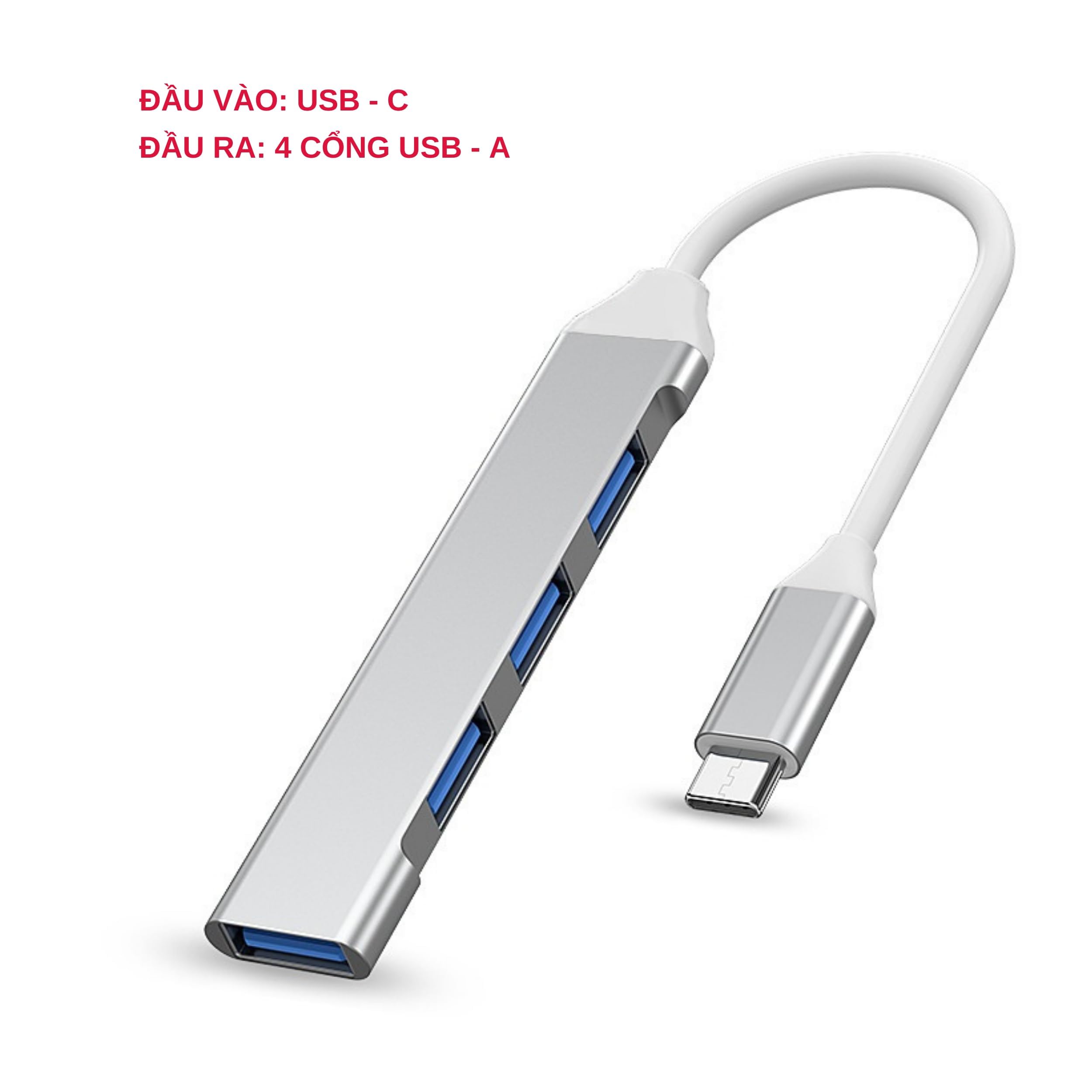كيندكس KX 3127 موزع نوع-C إلى 4 منافذ USB 3.0 - فضي