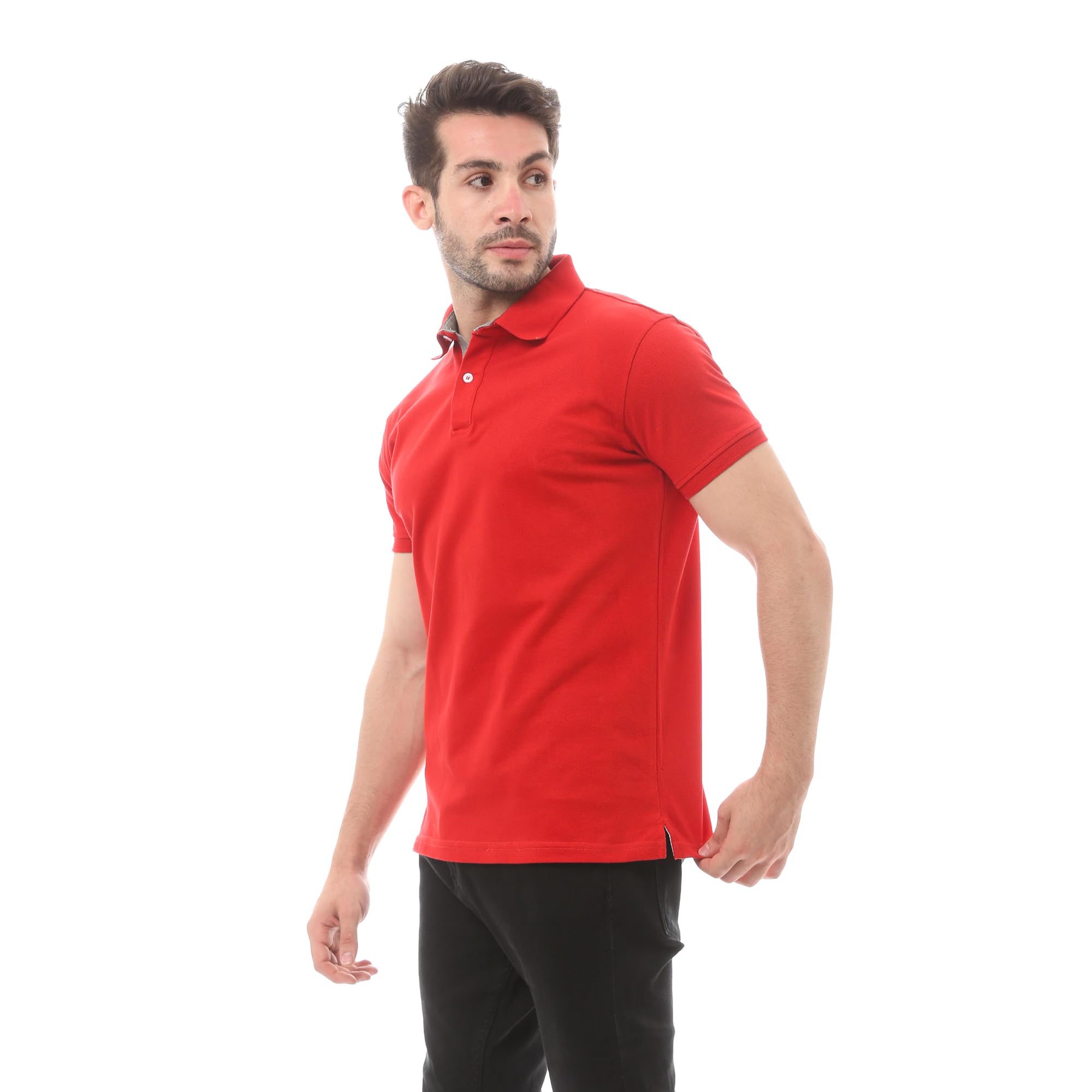 Andora Mens Solid Cotton Comfortable-35S23M30312 Western Polo Shirt - Safqqa Egypt