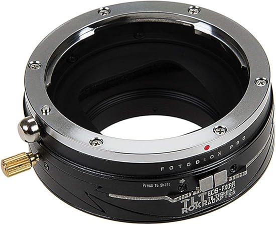 Fotodiox Pro TLT ROKR Tilt/Shift Lens Mount Adapter for Canon EOS (EF) Lenses to Fujifilm X-Series Mirrorless Cameras (TLTROKR-EOS-FXRF)