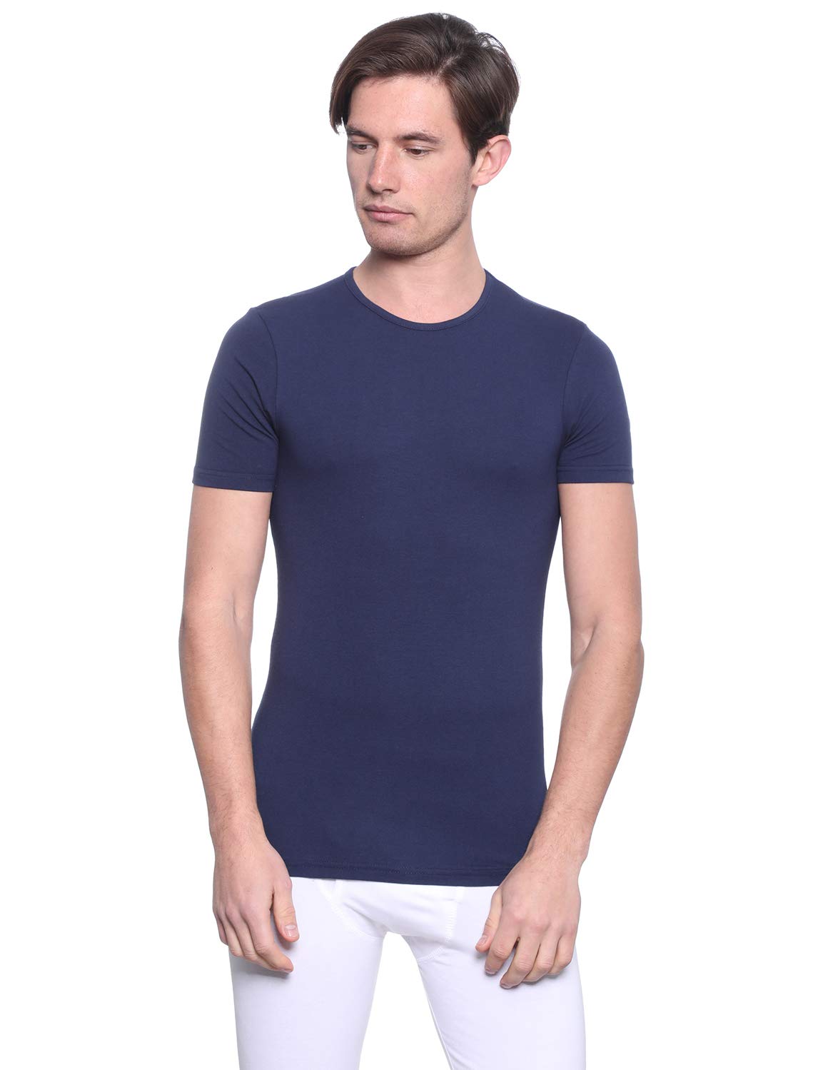 قميص داخلي رجالي Dice برقبة دائرية وأكمام قصيرة – Safqqa Egypt