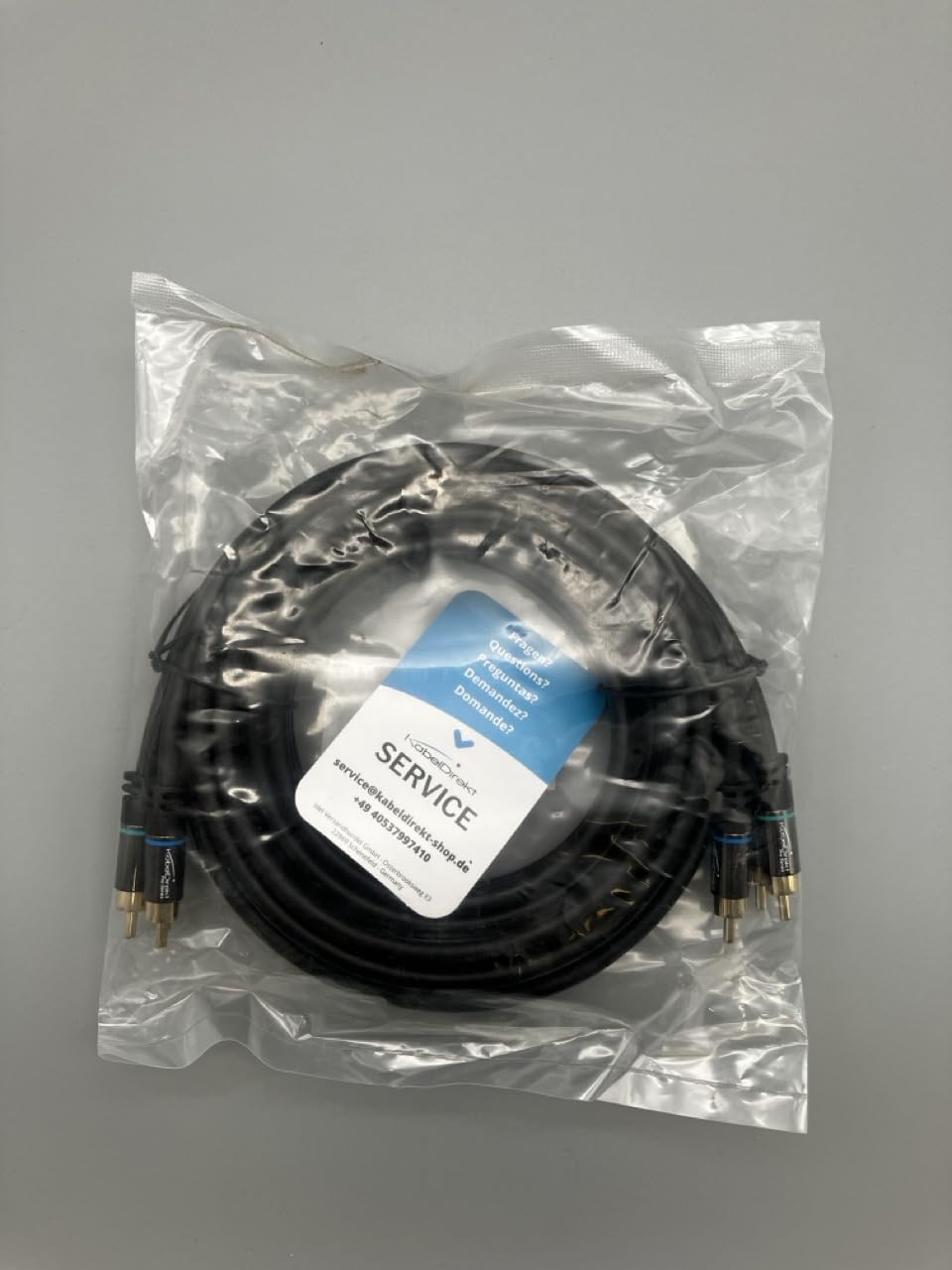 KabelDirekt – 3m – Component Cable, RCA/phono, RGB/YUV (coax cable, 3× RCA/phono to 3× RCA/phono male cinch plugs, component cable for video transmission in Full HD, video/HDTV, black) - Safqqa Egypt