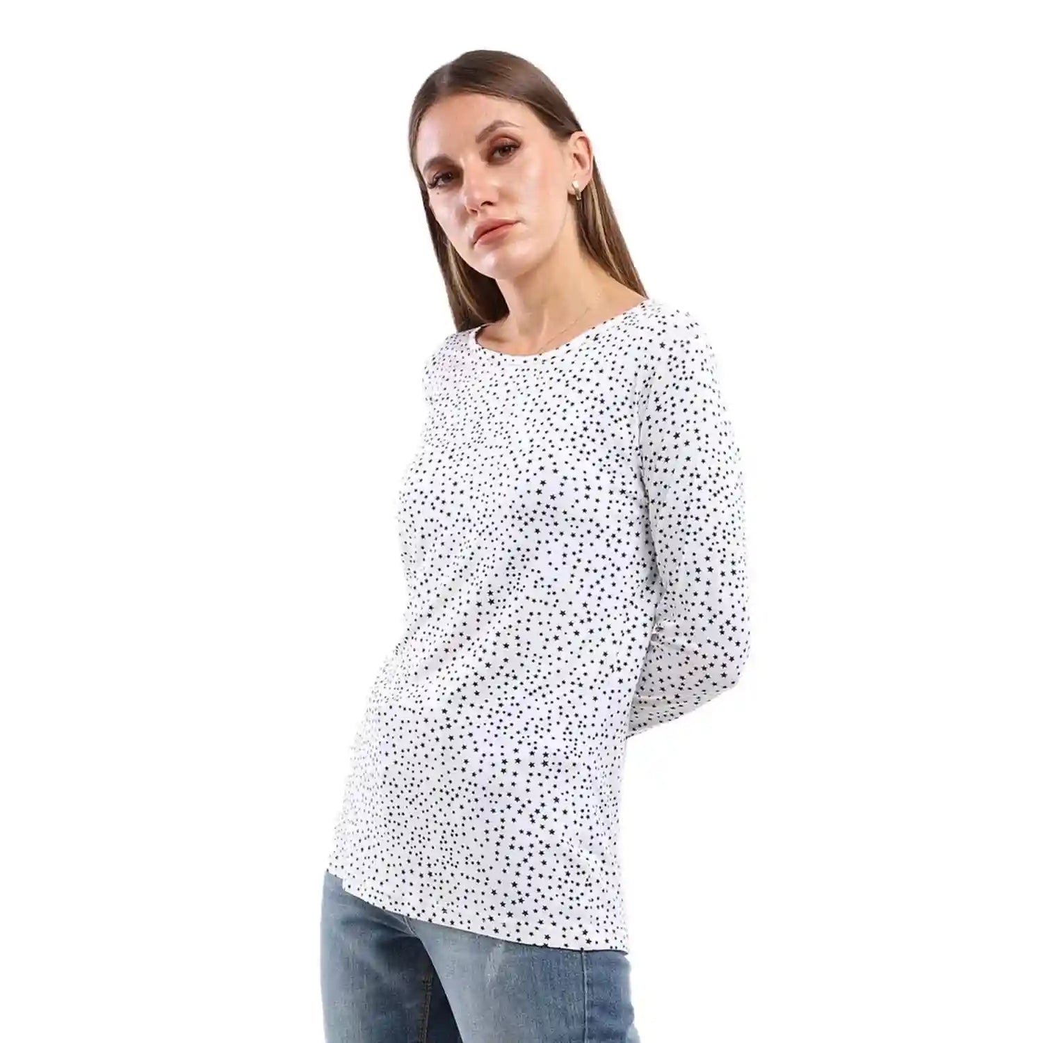 ESLA Long sleeved printed top Blouses For Womens - Safqqa Egypt