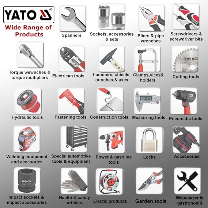 Yato YT-82049 Electric Drill 500W with Drill Bit Set – Safqqa Egypt