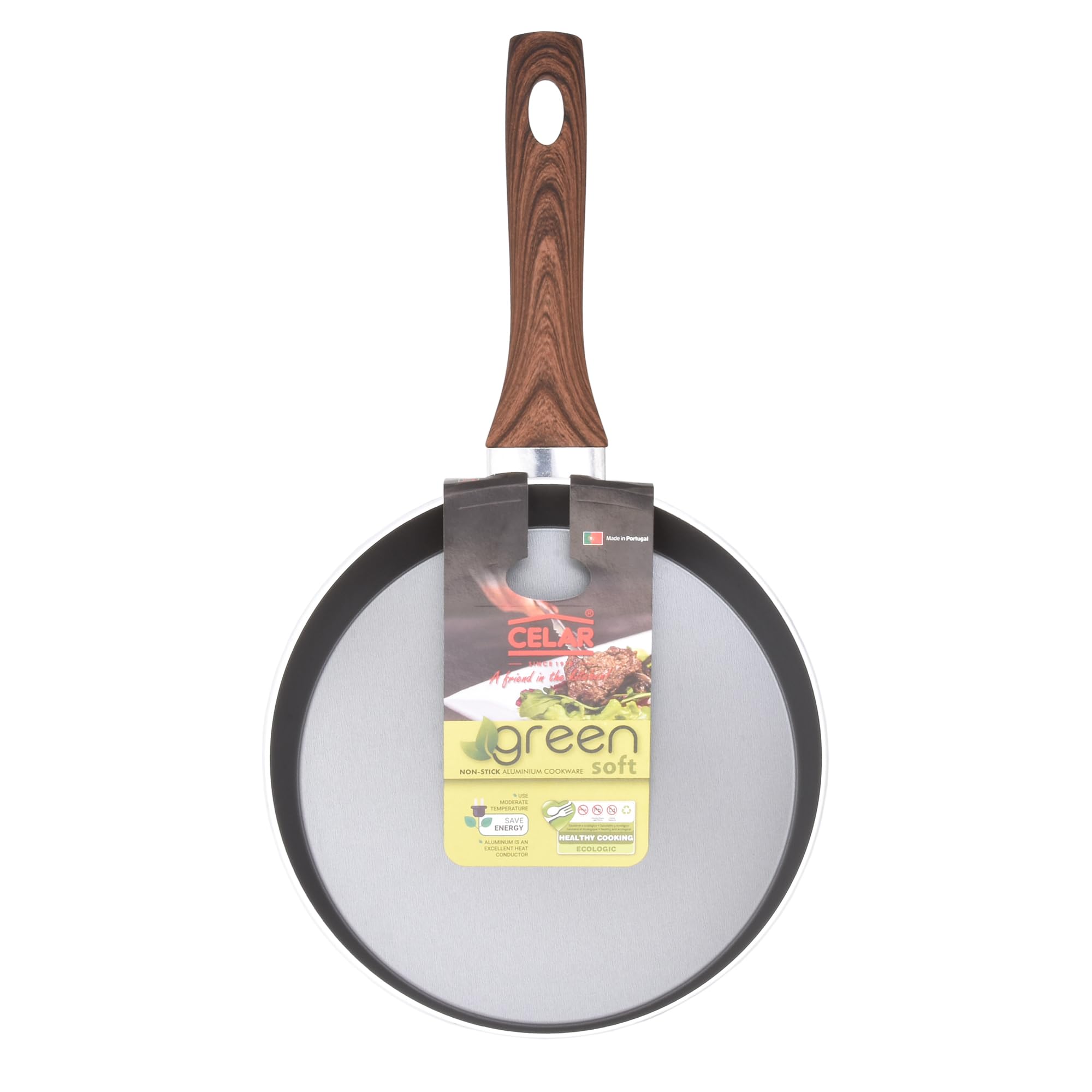 مقلاة من سيلار من الألمنيوم بمقاس 24 سم وذات ألوان متعددة هي مقلاة متعددة الاستخدامات وخفيفة الوزن مثالية للطهي اليومي