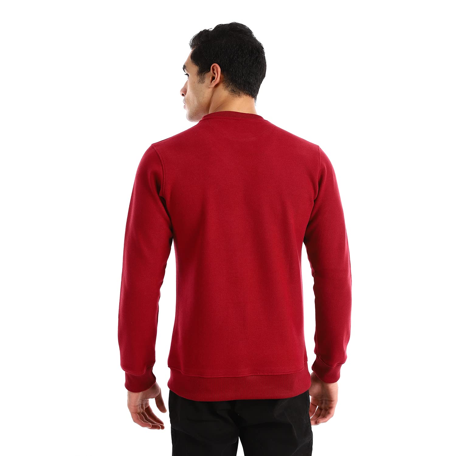 Andora Basic V-neck Solid Sweatshirt For Men,Soft and warm fabric for all-day comfort.