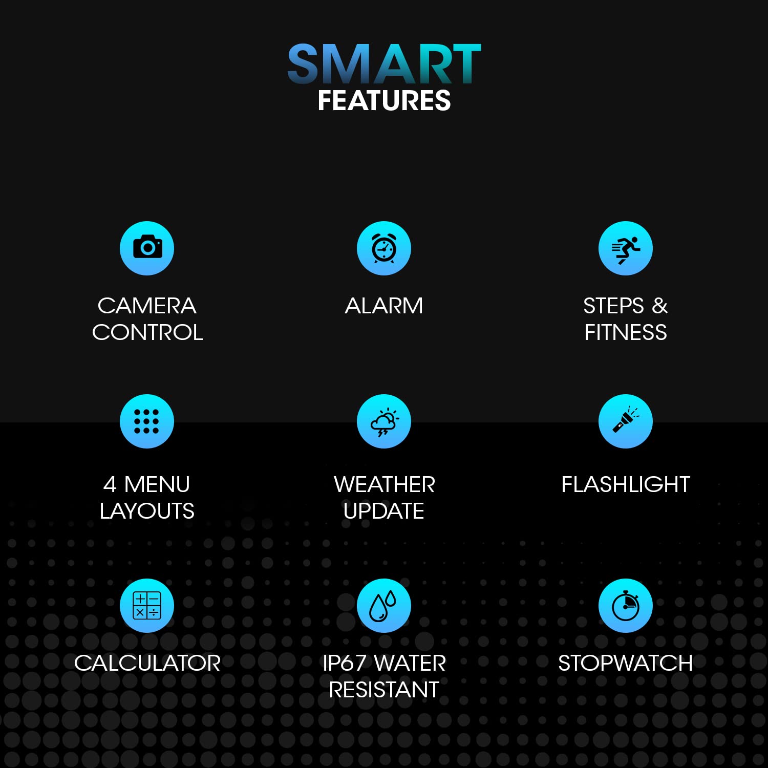 ساعة  الذكية مزودة بالعديد من الميزات لعشاق اللياقة والتكنولوجيا. تحتوي على شاشة AMOLED بحجم 1.39 بوصة ودقة 454x454 مع وضع العرض الدائم لتجربة رؤية واضحة دائمًا. تدعم المكالمات عبر البلوتوث، -به خرابيش