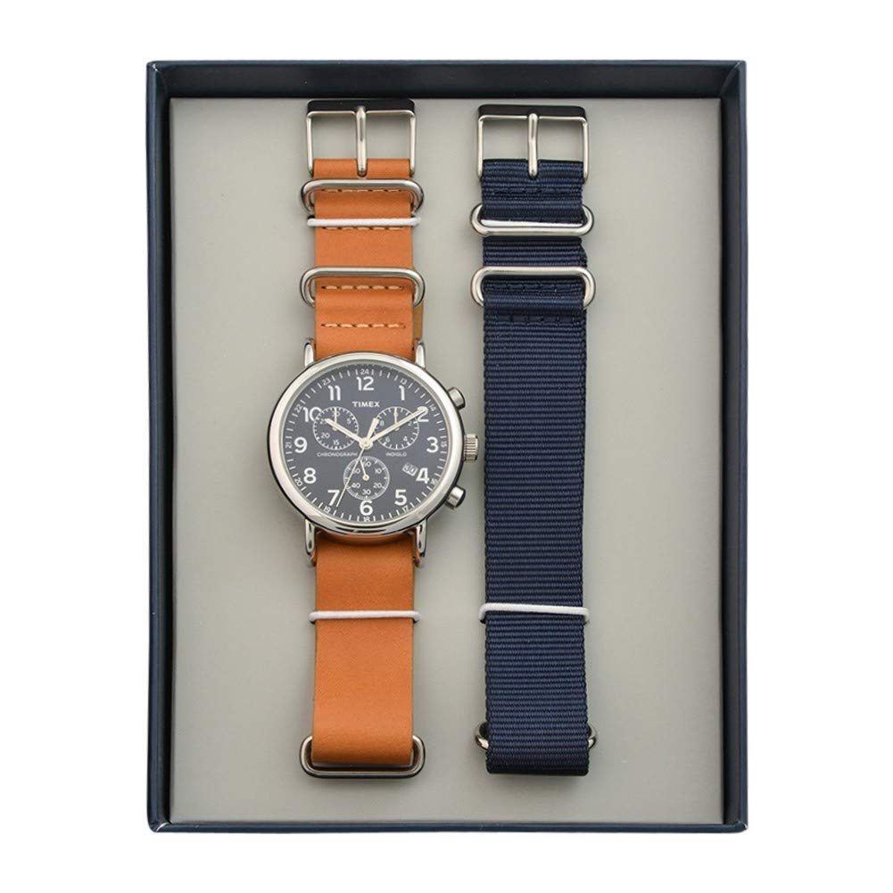 Timex Weekender Chronograph 40mm Watch – Blue Fabric Strap Only