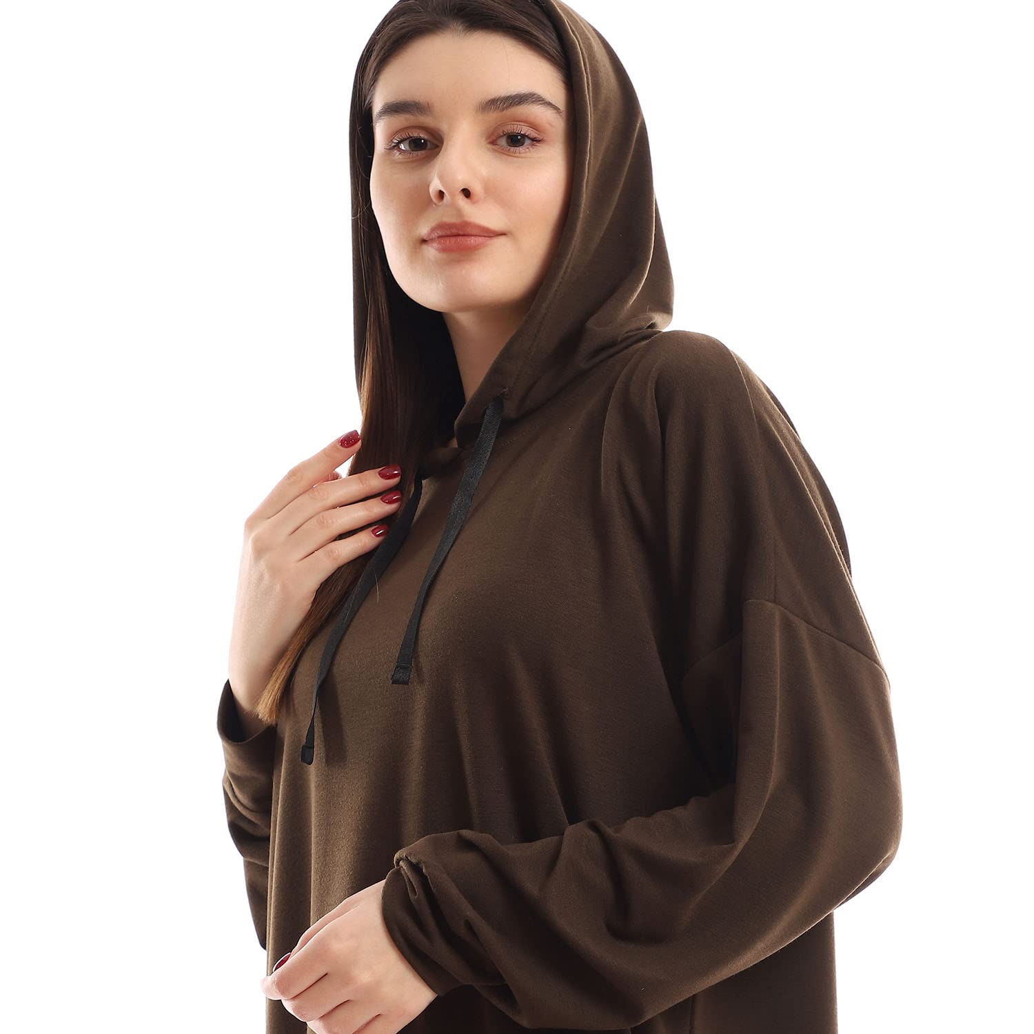 JAMILA Over Sized Plain Long Dress For Women,Easy‑care fabric for simple maintenance and frequent wear.