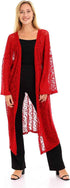 JAMILA Women's Open Neckline Loose Knitted Cardigan - Safqqa