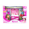 Plastic mini kitchen with cooking tools set toy for kids set of 13 pieces - multi color - Safqqa Egypt