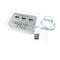 ERCRYSTO USB3.0 Card Reader and 3 Ports USB Hub, High Speed External Memory Card Reader (MS, Micro SD,SD/MMC,M2,TF Card)