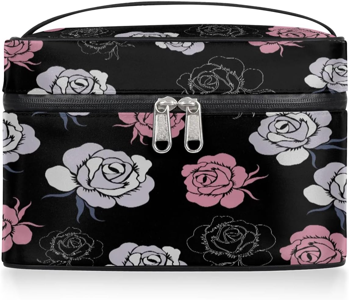 Large Travel Makeup Bag for Women – Portable Cosmetic and Toiletry Organizer – Safqqa Egypt