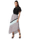 Elle Asymmetric-Hem Patterned Midi Skirts for Women - Safqqa Egypt