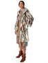 Splash Patterned Long SLeeves Blouses For Women - Safqqa Egypt