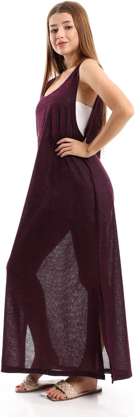 Jamila  Women Round Collar Cover UP With Side Slits Outerwear