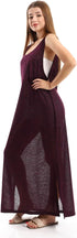 Jamila  Women Round Collar Cover UP With Side Slits Outerwear