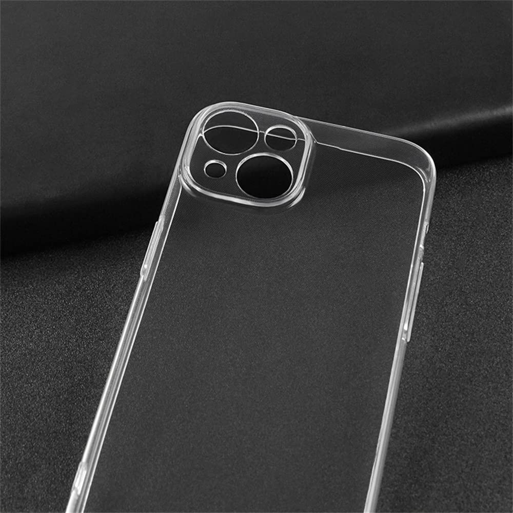 غطاء من  AJEZDONG لهاتف iPhone 14 باللون الشفاف مصمم لتوفير حماية موثوقة مع الحفاظ على مظهر الهاتف الأصلي. مصنوع من مادة شفافة عالية الجودة 