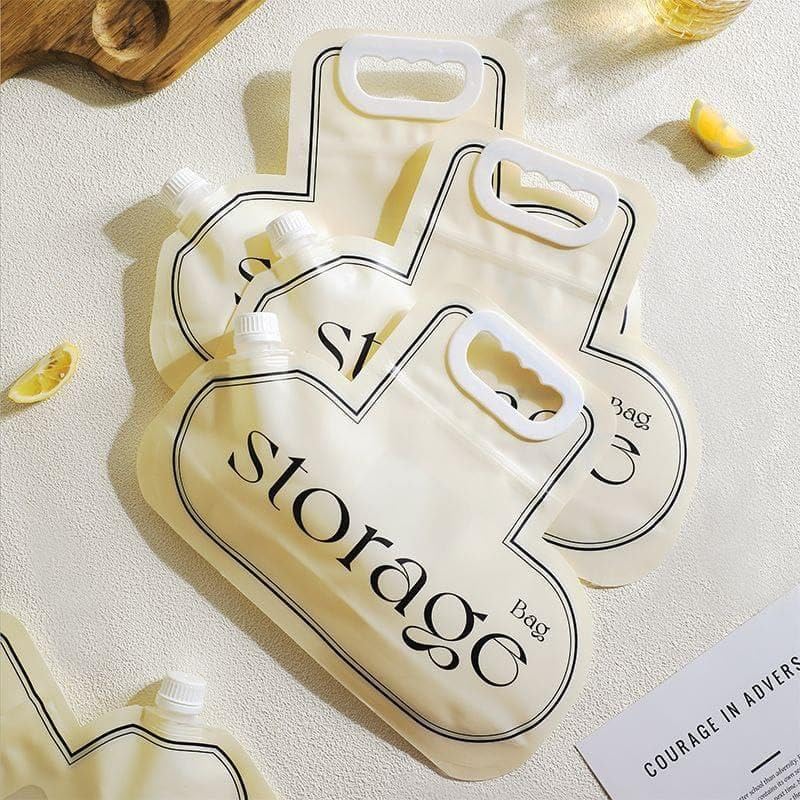 أكياس تخزين بقوليات من البوليستر، مقاس 34 سم × 20 سم، إغلاق بسوستة، متعددة الاستخدامات، تخزين فعال، استخدامات متعددة، قطعتان