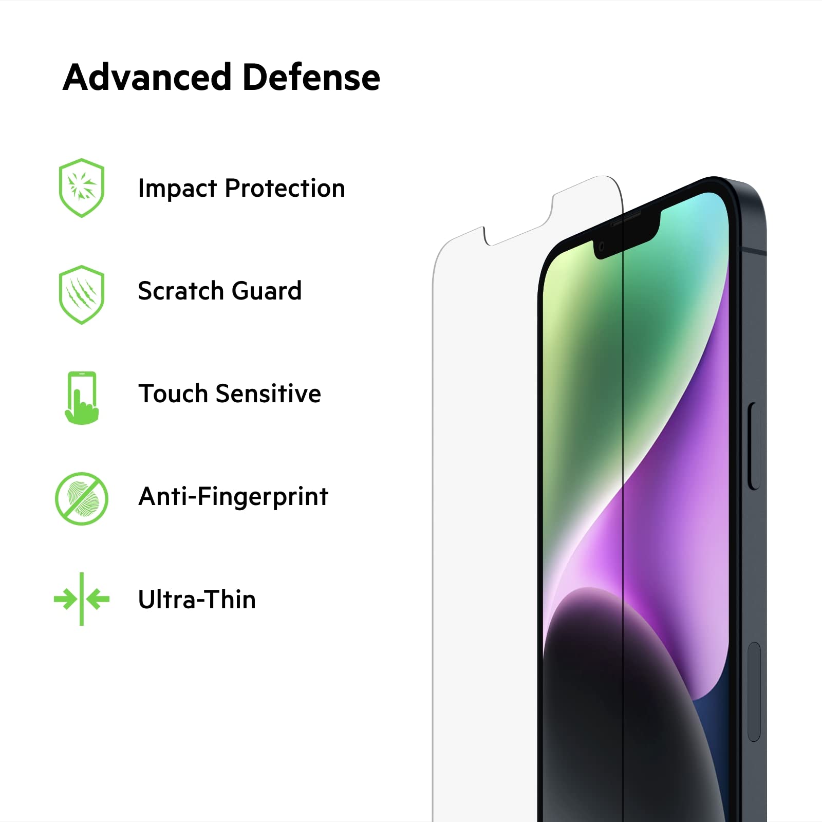 Belkin 2 Pack TemperedGlass iPhone 14 Plus /13 Pro Max Screen Protector