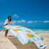 Ariika pineapple pattern beach mat - 56pw:pineapple pattern