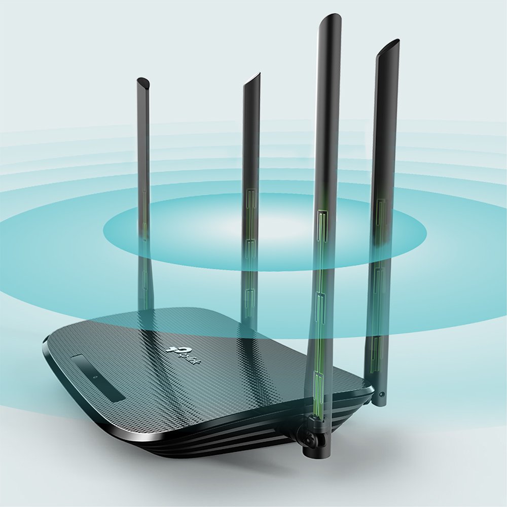 راوتر مودم لاسلكي VDSL وADSL AC1200 ارتشر VR300 من تي بي لينك - اسود