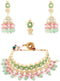 طقم مجوهرات نسائي من ماركة ZAVERI PEARLS موديل ZPFK13538 بتصميم ميناكاري 