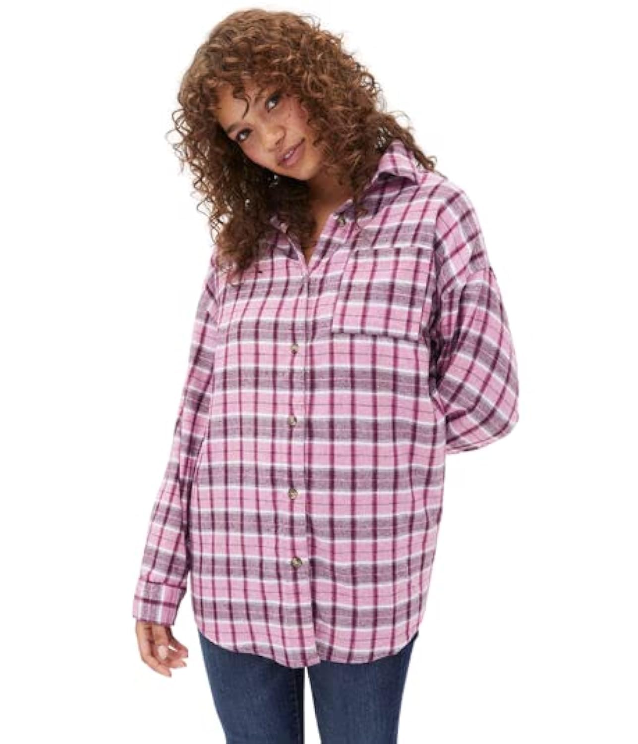 AEROPOSTALE womens 7778F21A Button Down Dad Shirt