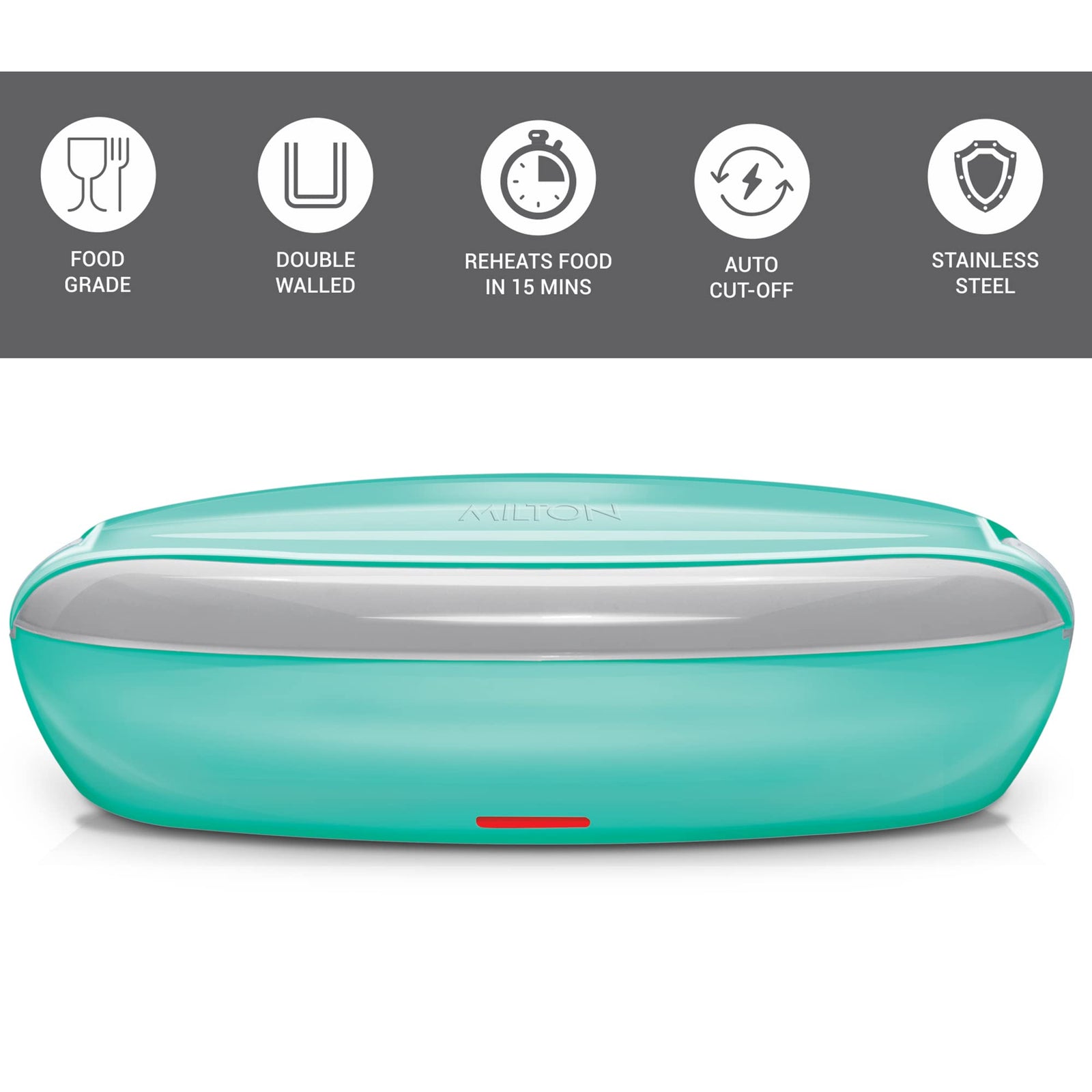 ميلتون مجموعة علب طعام كهربائية سويفترون من الستانلس ستيل من يورولاين، 260 مل/262 ملم، عبوتين، قد يختلف اللون