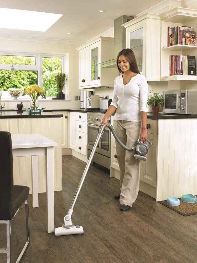 Black & Decker Hand Vacuum Cleaner with Floor Extension Kit, 18V Li-Ion, 25 W, Dark Titanium PD1820LF-GB