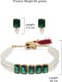 ZAVERI PEARLS Jewellery Set For Women -Green