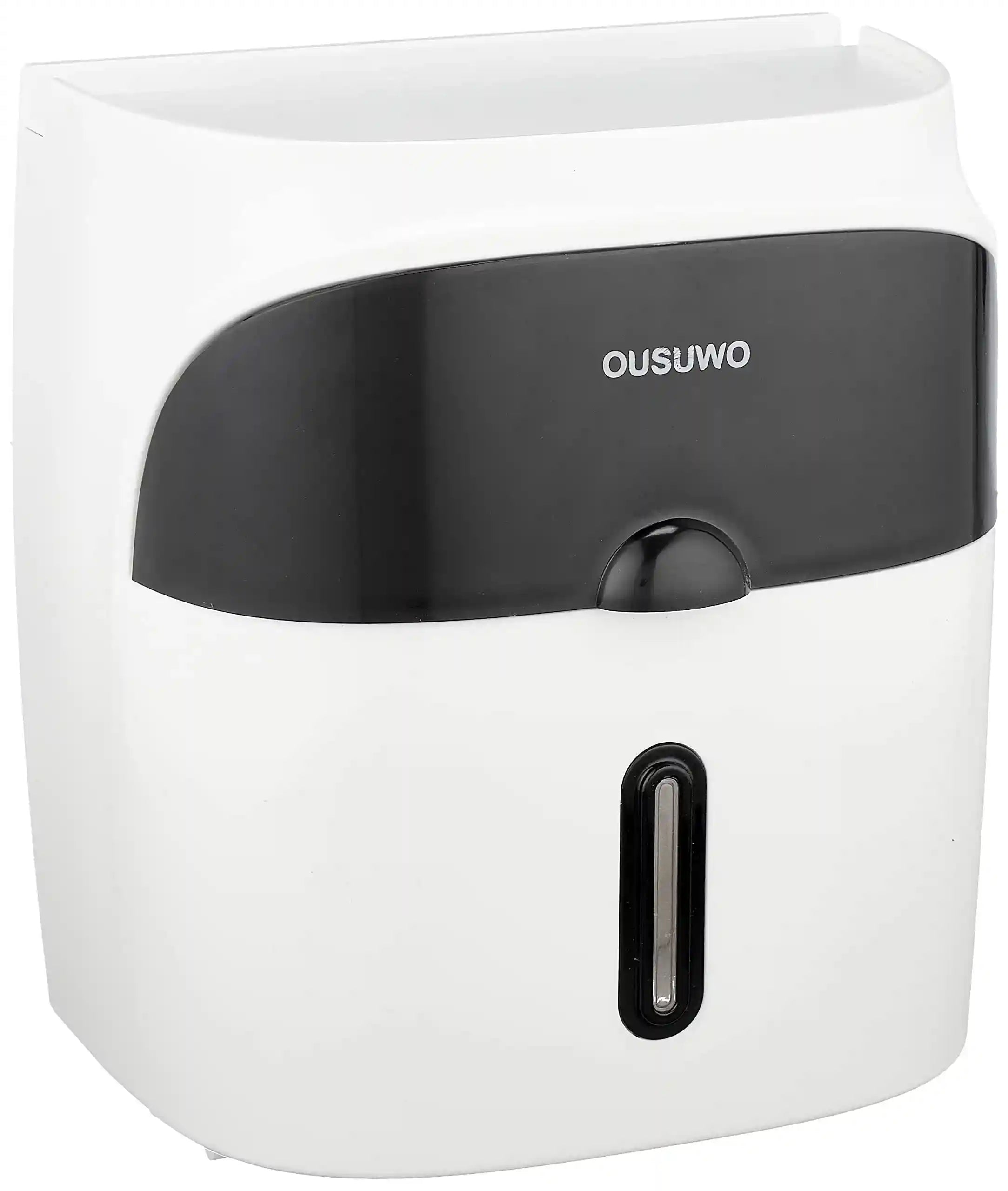 ملصق حائط بلاستيكي كبير الحجم مع مشبك ودرج (20 * 14 * 22 سم) - أبيض*أسود