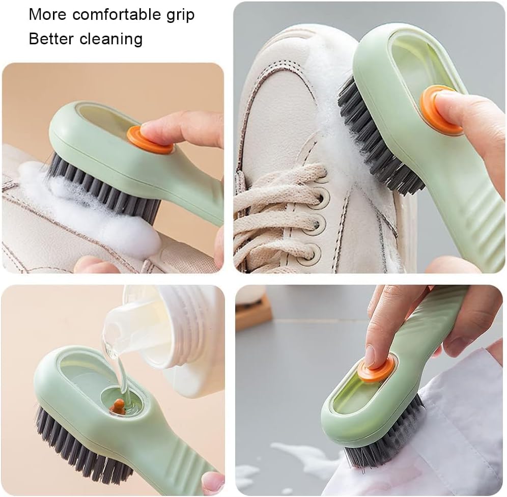 فرشاة متعددة الاستخدام للملابس والأحذية – شعيرات ناعمة ومقبض ضغط 