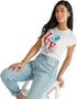 Splash Basic Tshirt For Women, White-size: 10 - Safqqa Egypt