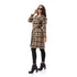 Andora Womens Patterned Comfy 36W24W30304 Wool Coat