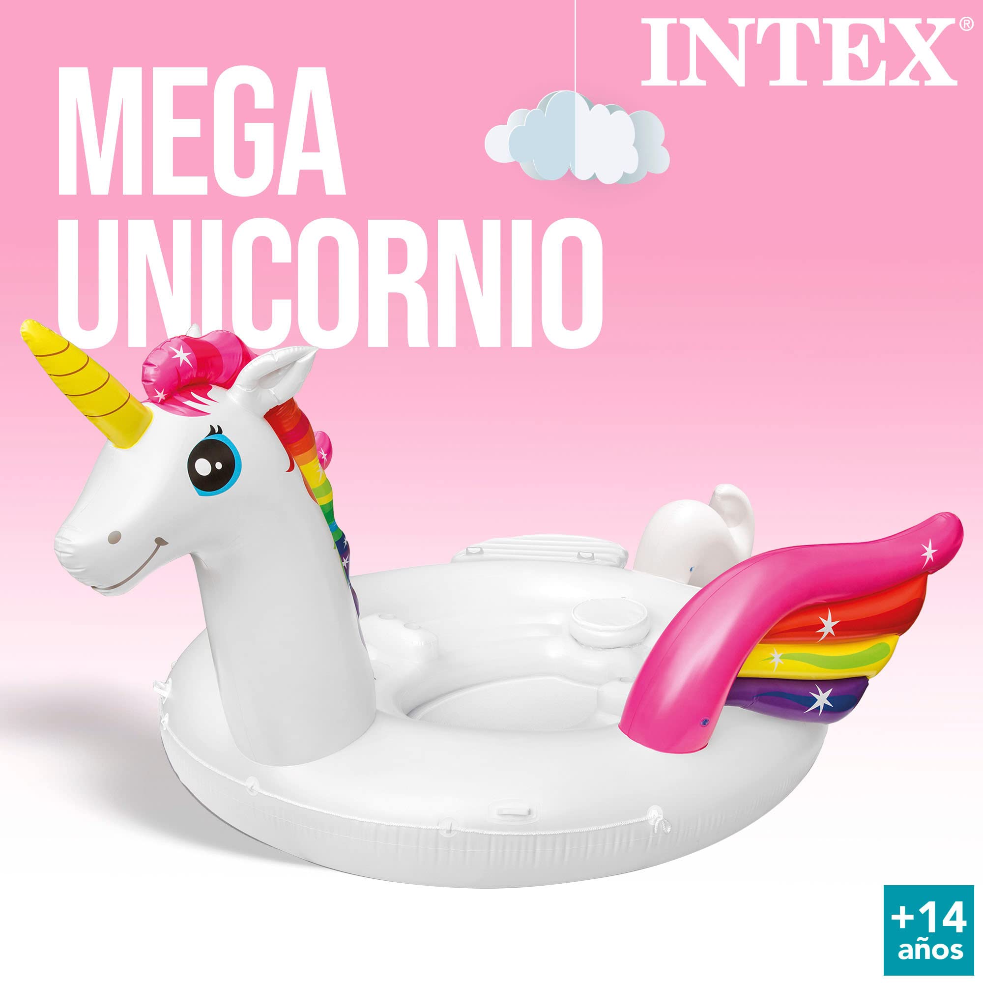 Intex Large Unicorn Inflatable Float – 4 Person Capacity