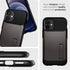 SPIGEN SLIM ARMOR CASE FOR IPHONE 12 MINI - BLACK & GREY
