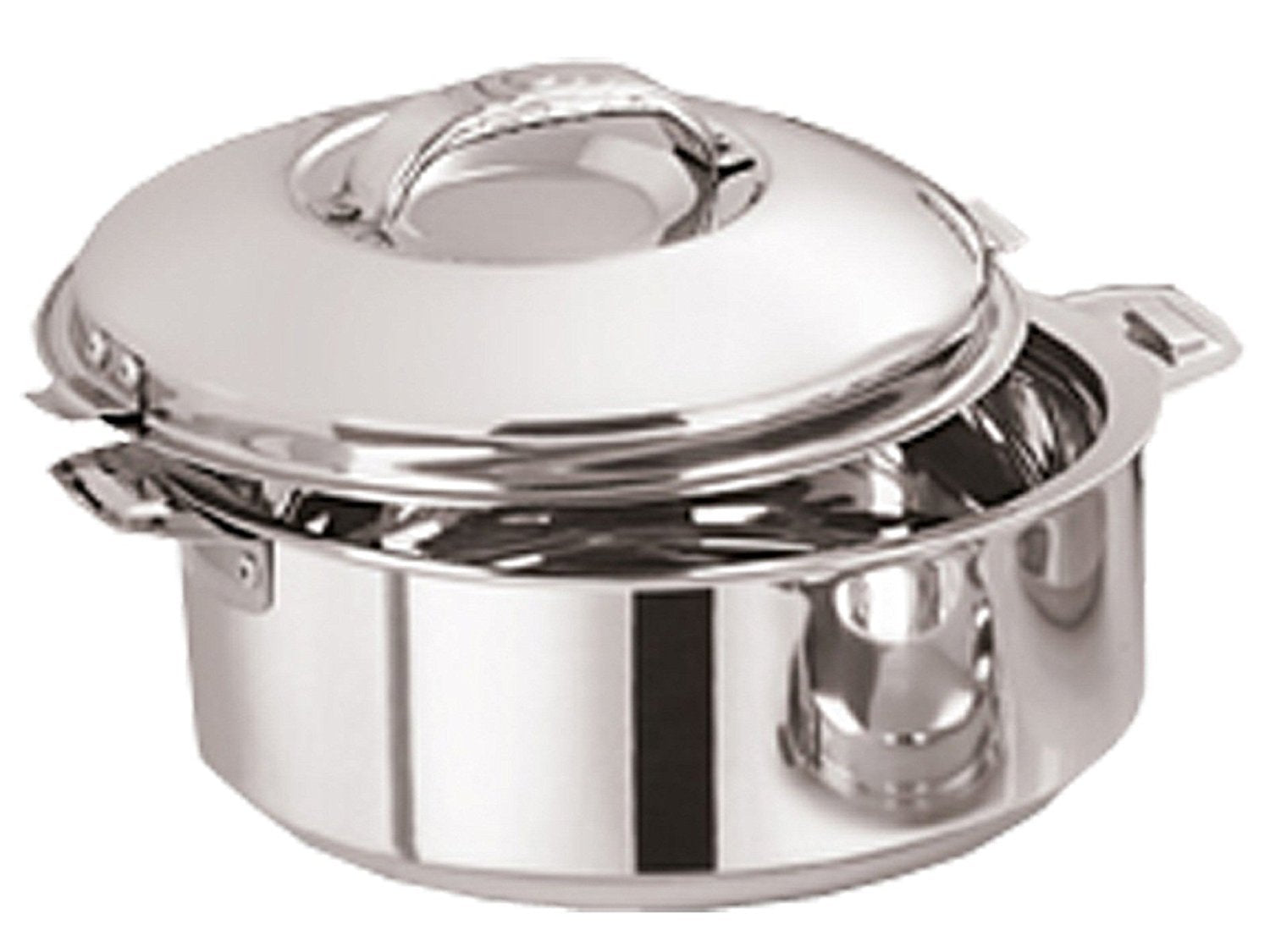 Kuber Industries Casserole Dishes Stainless Steel 1500 Ml (Varcassl23), Silver