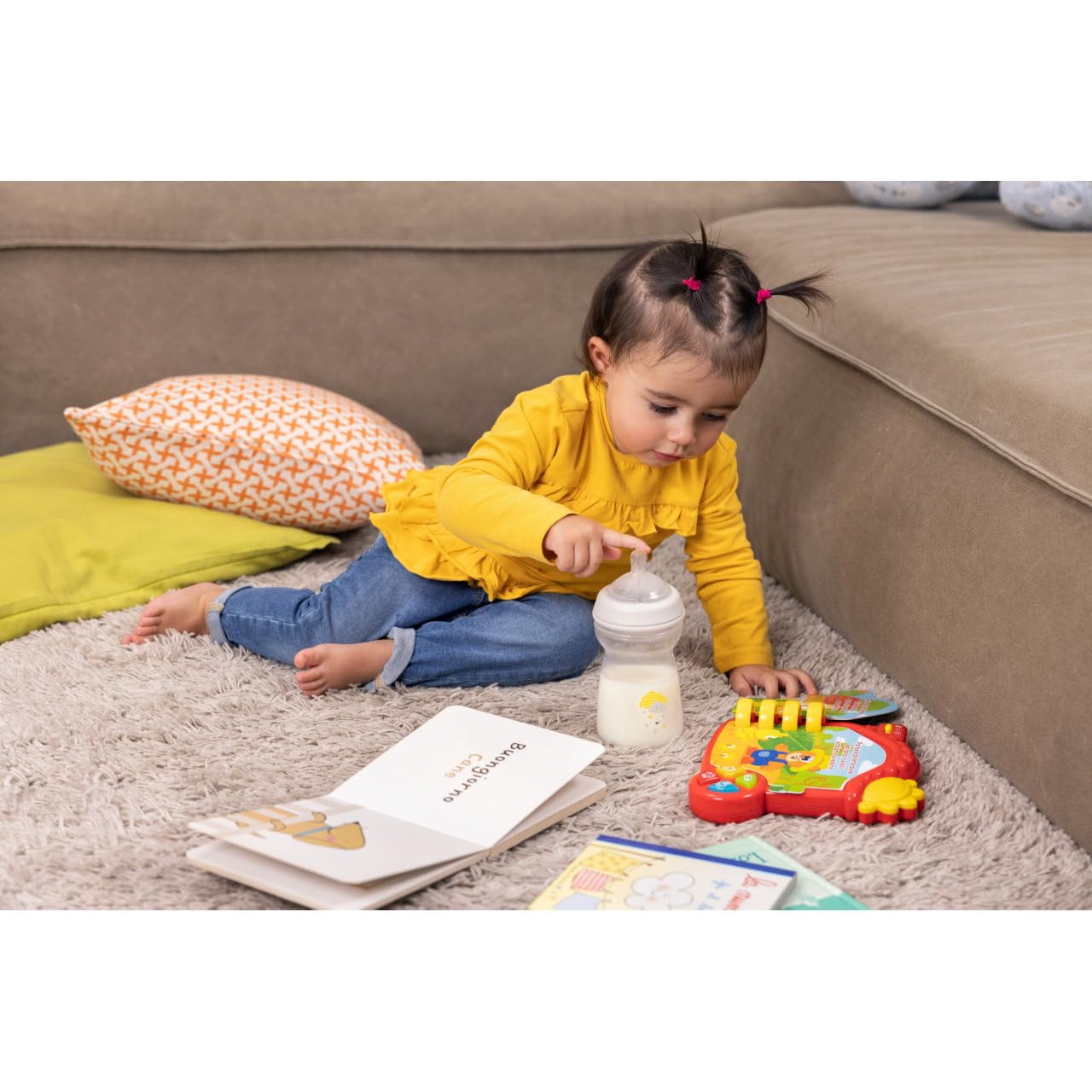 Chicco Naturalfeeling Bottle 330Ml Fast Flow 6M+ Silicone, NEUtral- Damage Box