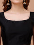 Womanista Women Sleeveless Blouse Black Casual Top