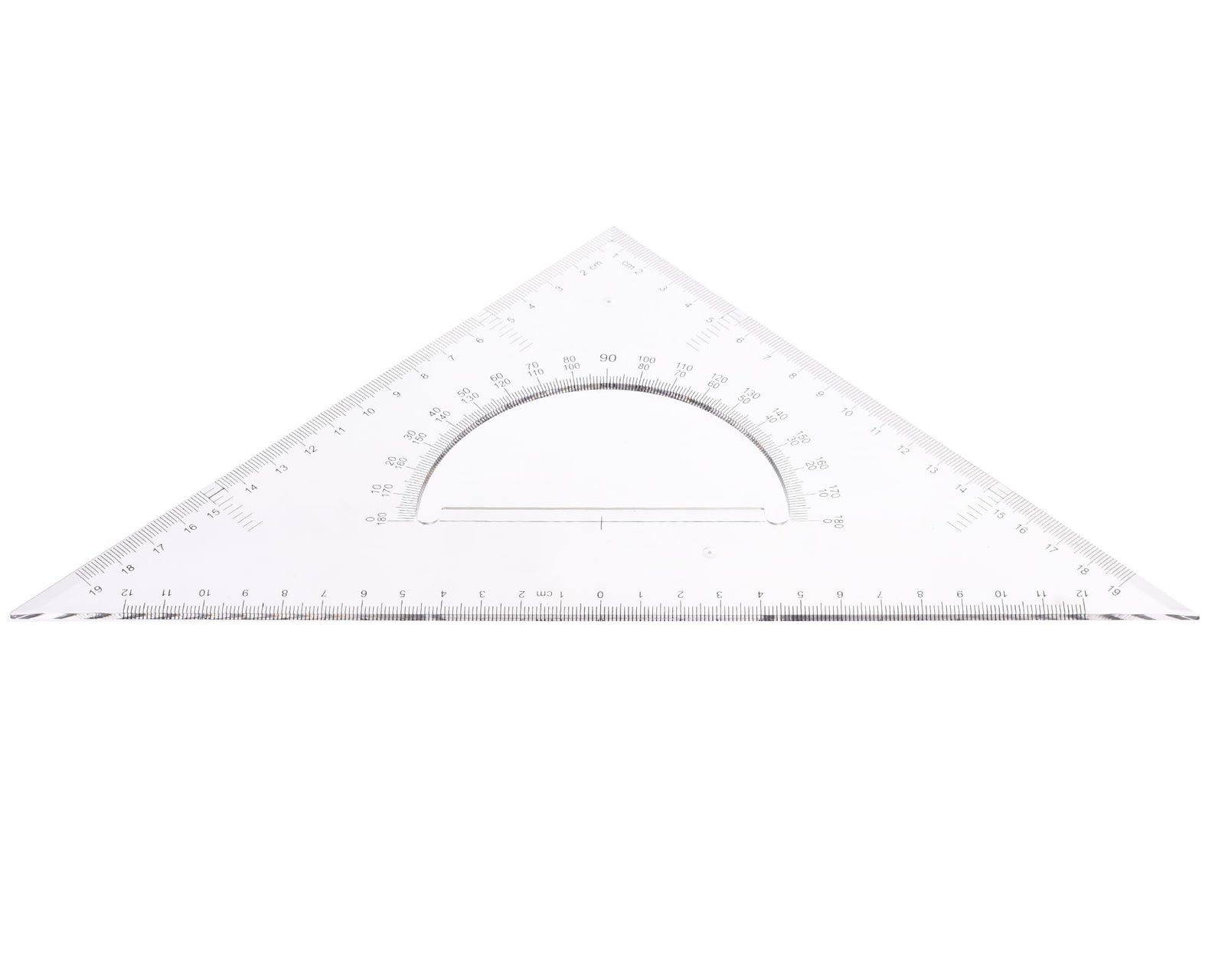 Elmaayergy 1130 2830 L-216 Set Of 3 Pieces Of Geometric Triangle 30CM With Durable Material, Suitable For School And Home- Pack Of 2