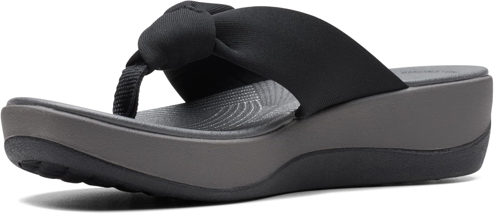 Clarks Women Slippers Black Grey Comfortable Casual Everyday Wear – Safqqa Egypt