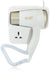 Enzo 3000 Watt Wall Mount Hair Dryer for Bathroom Hotel White * Gold EN-6622 - Safqqa Egypt